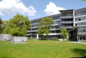 Aufnahme eines Campusgebäudes der Hochschule München
